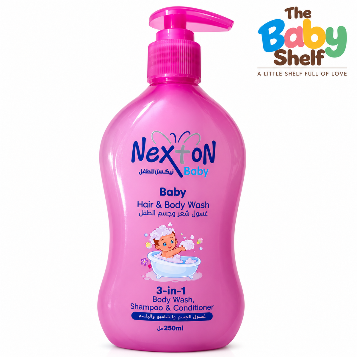 Nexton Baby 3-in-1 Hair & Body Wash 250ml
