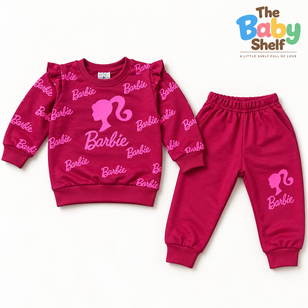 Barbie Print Baby Girls 2-Piece Outfit