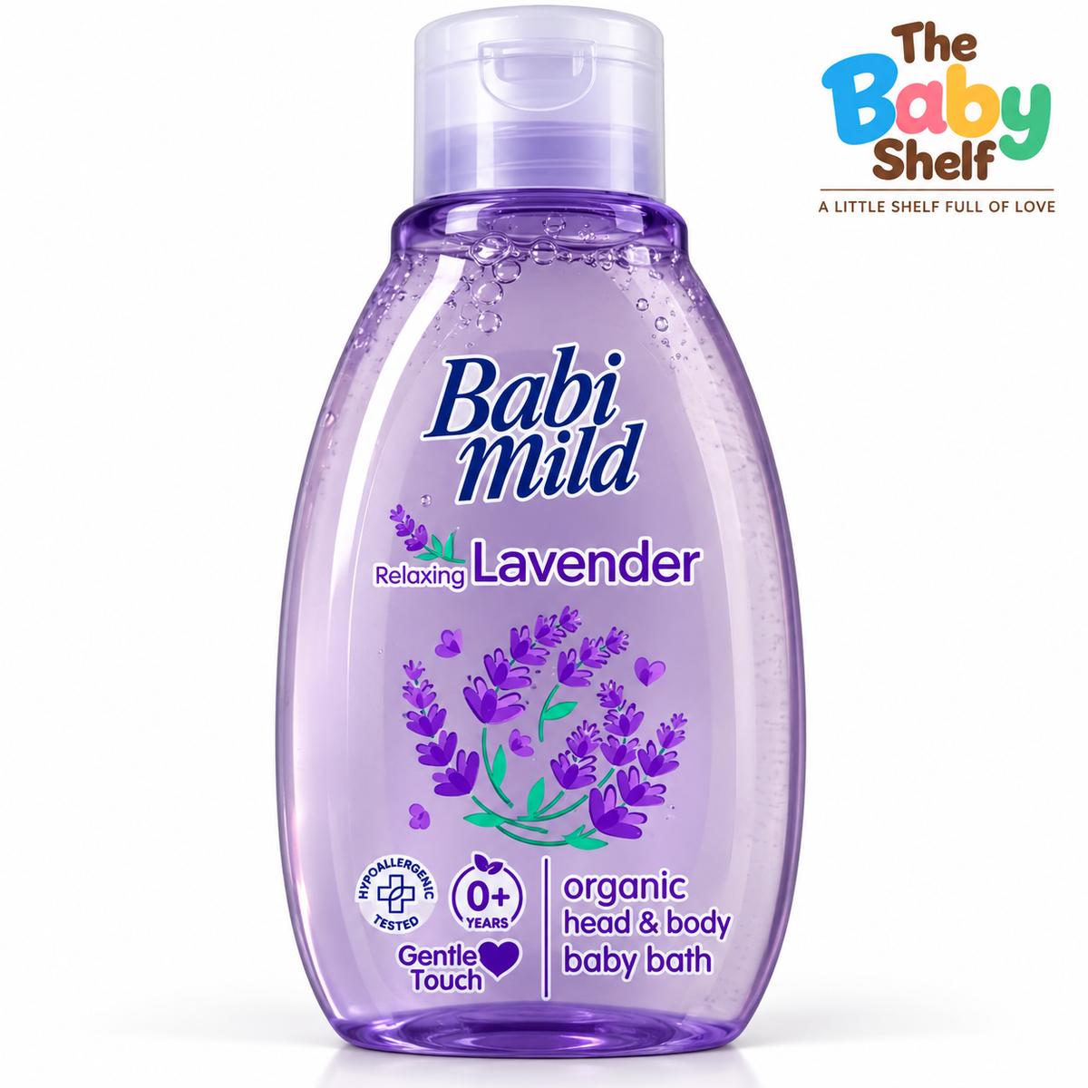 Babi Mild Relaxing Lavender Organic Head & Body Baby Bath – 180ml