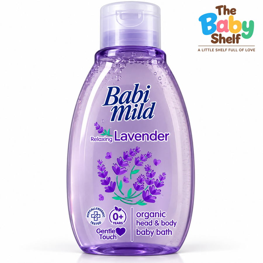 Babi Mild Relaxing Lavender Organic Head & Body Baby Bath – 180ml