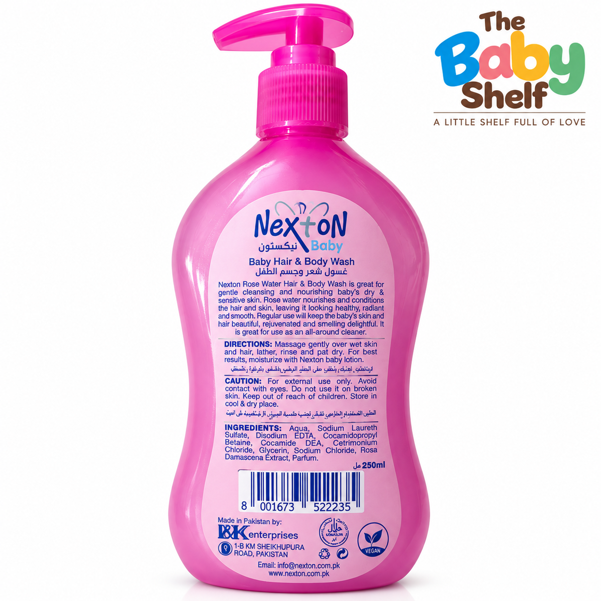 Nexton Baby 3-in-1 Hair & Body Wash 250ml