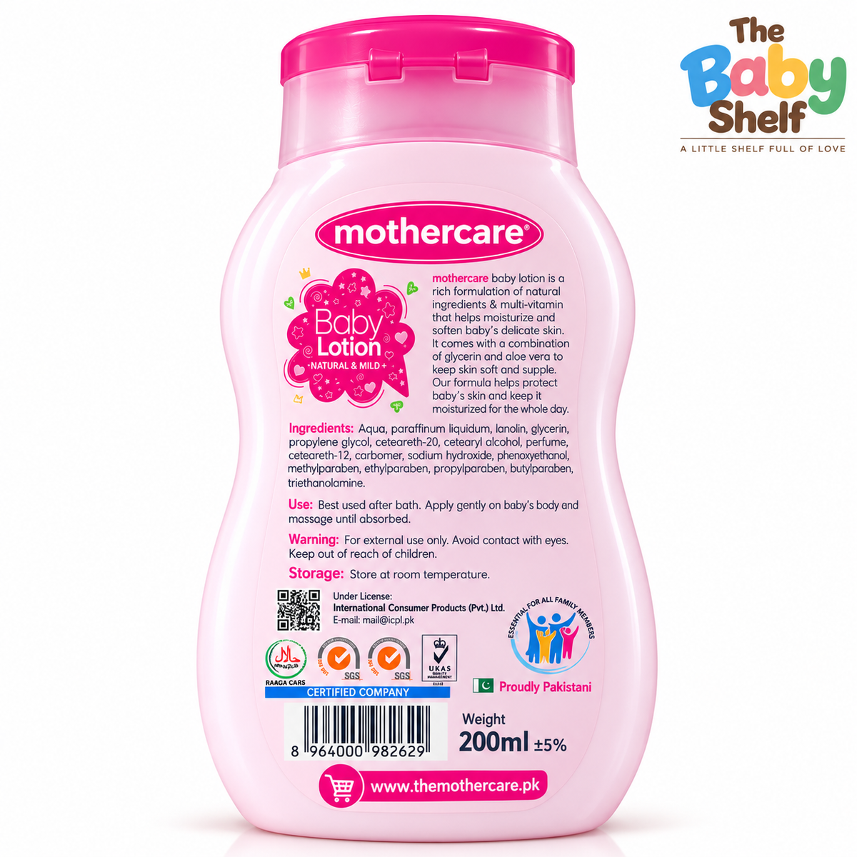 Mothercare Baby Lotion Natural & Mild-200ml