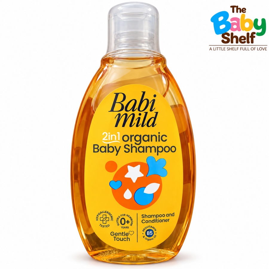 Babi Mild 2-in-1 Organic Baby Shampoo & Conditioner 180ml