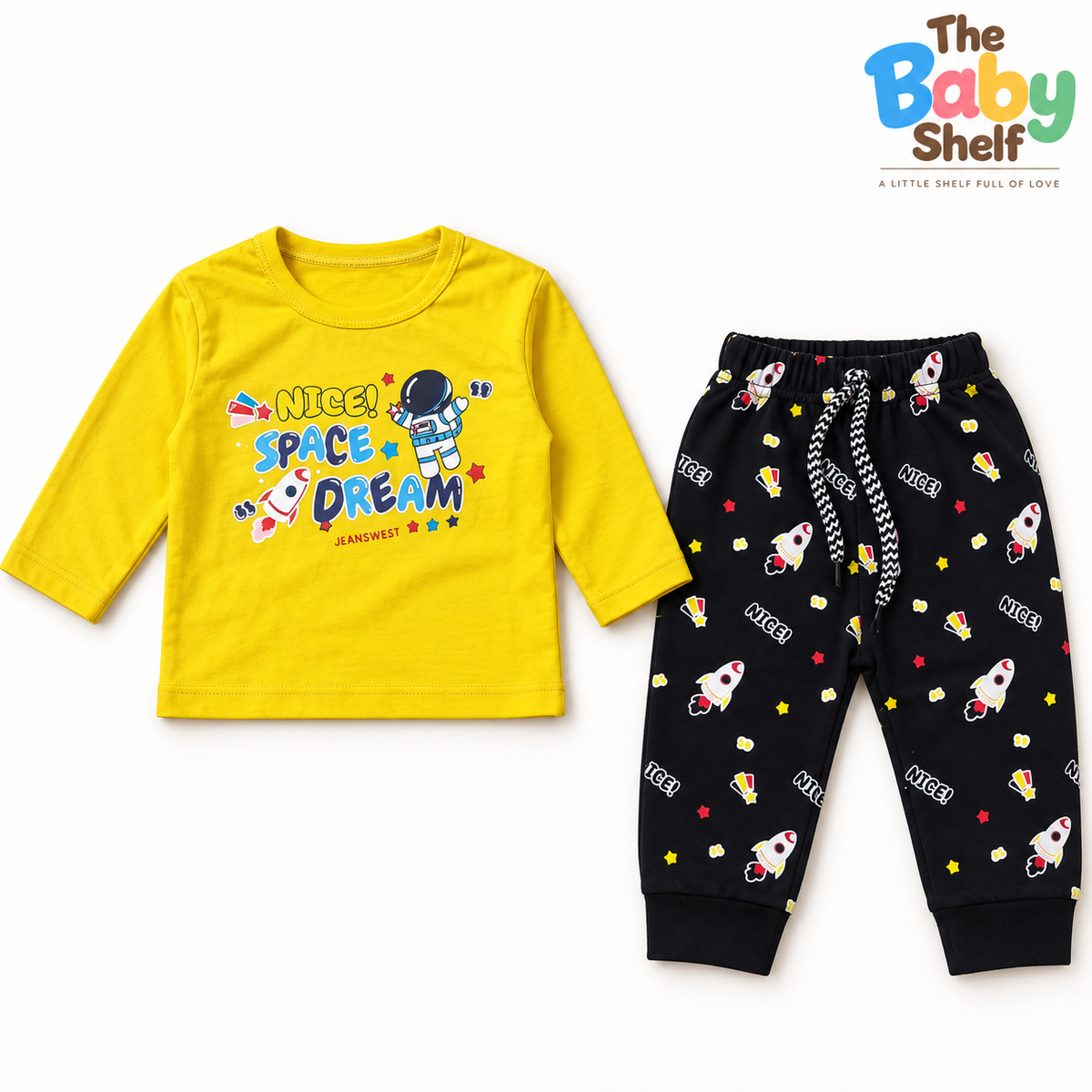Space Dream Astronaut Printed 2-Piece Outfit
