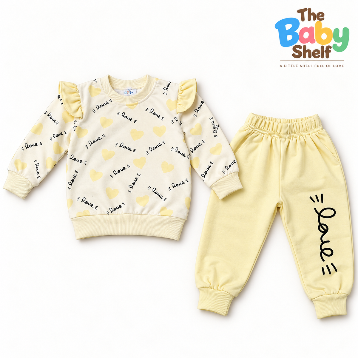 Love Hearts Baby Girls 2-Piece Outfit