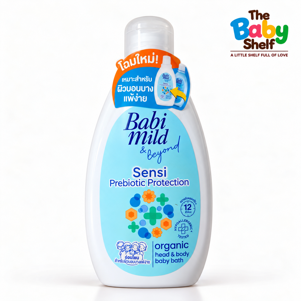 Babi Mild & Beyond Prebiotic Protection Organic Head & Body Baby Bath 180ml