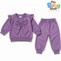Baby Girls Elegant Bow & Sparkle 2-Piece Set